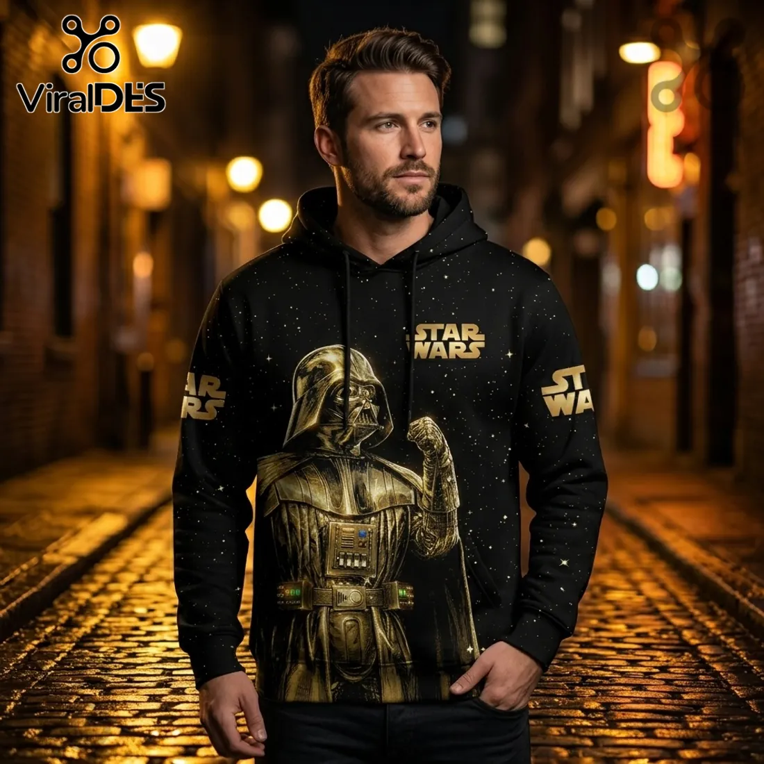 Star Wars Darth Vader 50th Anniversary Gold Edition Hoodie Star Wars Darth Vader 50th Anniversary Gold Edition Hoodie