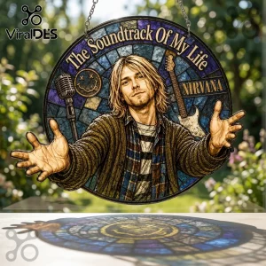 Kurt Cobain Nirvana The Soundtrack Of My Life Suncatcher