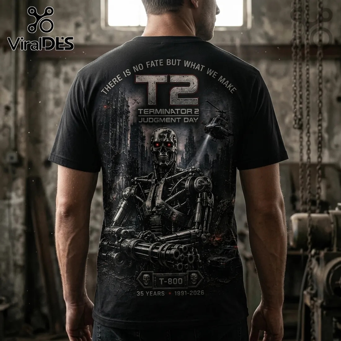 Terminator 2 Judgment Day 35th Anniversary 1991-2026 T-Shirt Terminator 2 Judgment Day 35th Anniversary 1991-2026 T-Shirt