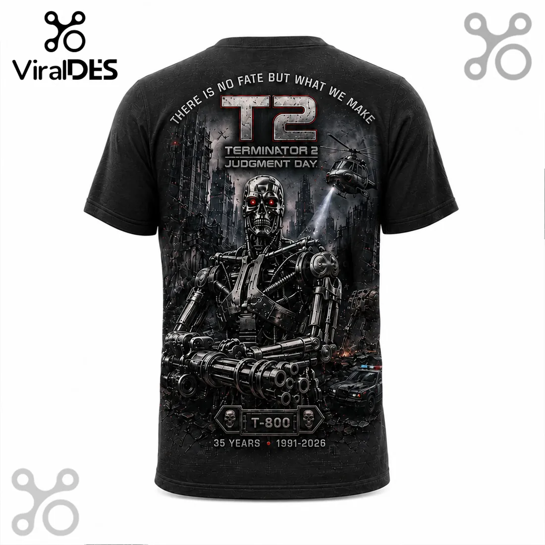 Terminator 2 Judgment Day 35th Anniversary 1991-2026 T-Shirt Terminator 2 Judgment Day 35th Anniversary 1991-2026 T-Shirt