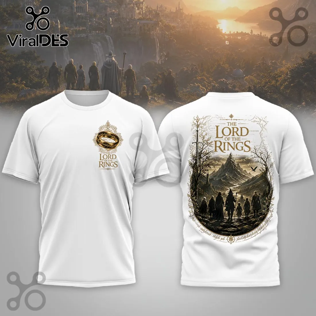The Lord of the Rings Fellowship Mountain Journey T-shirt The Lord of the Rings Fellowship Mountain Journey T-shirt
