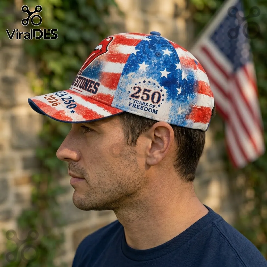 The Rolling Stones x America 250 Years of Freedom Collectible Baseball Cap The Rolling Stones x America 250 Years of Freedom Collectible Baseball Cap