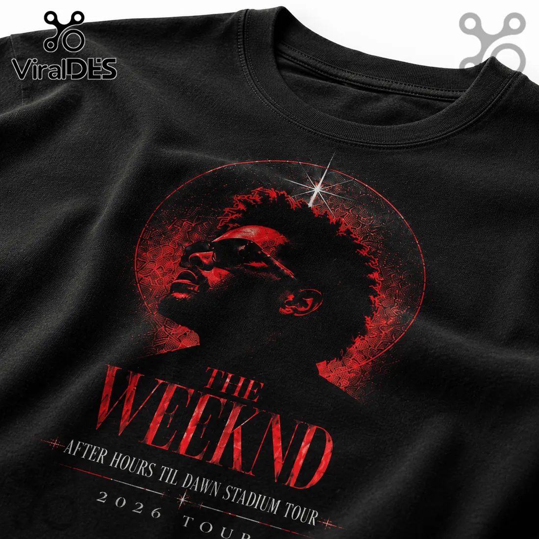 The Weeknd After Hours Til Dawn 2026 World Tour Black T-Shirt The Weeknd After Hours Til Dawn 2026 World Tour Black T-Shirt