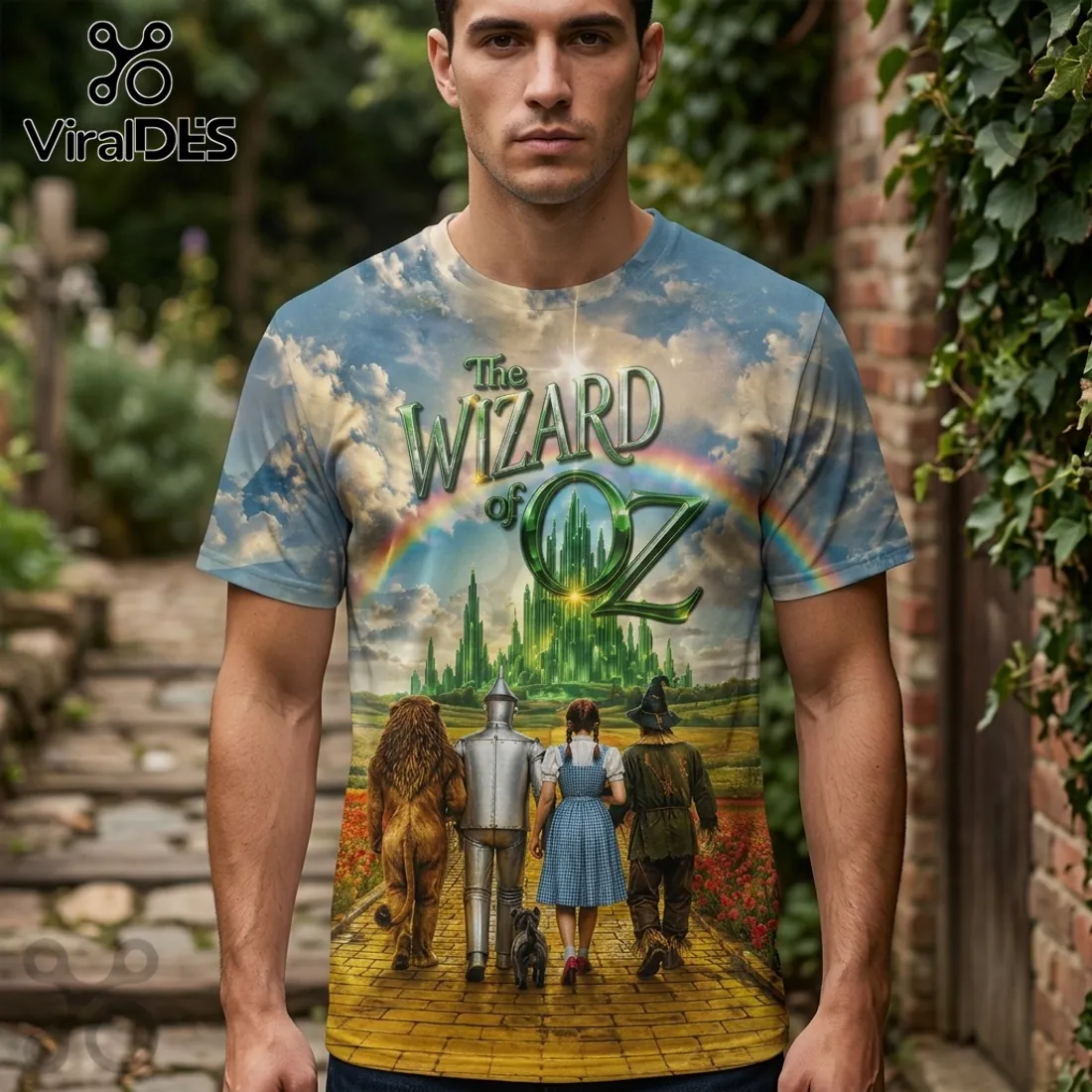 The Wizard of Oz x USA 250th Anniversary Patriotic Gift for Men 3D T-Shirt The Wizard of Oz x USA 250th Anniversary Patriotic Gift for Men 3D T-Shirt