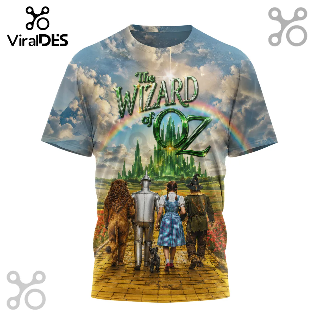 The Wizard of Oz x USA 250th Anniversary Patriotic Gift for Men 3D T-Shirt The Wizard of Oz x USA 250th Anniversary Patriotic Gift for Men 3D T-Shirt