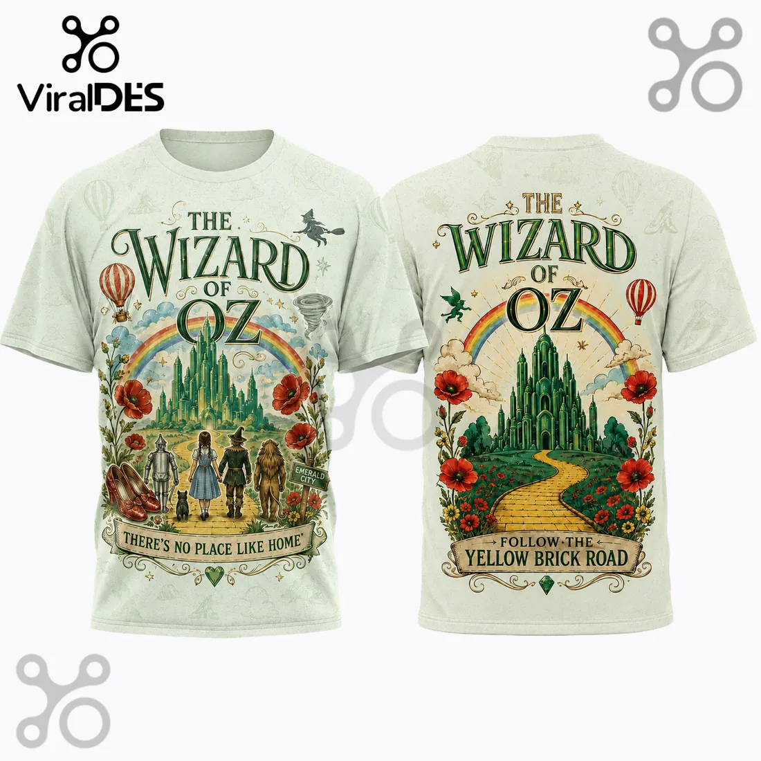 The Wizard of Oz Yellow Brick Road Vintage Collectible T-Shirt The Wizard of Oz Yellow Brick Road Vintage Collectible T-Shirt