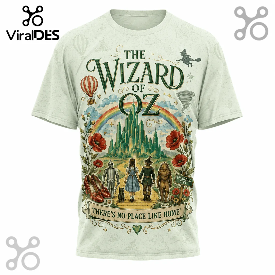 The Wizard of Oz Yellow Brick Road Vintage Collectible T-Shirt The Wizard of Oz Yellow Brick Road Vintage Collectible T-Shirt