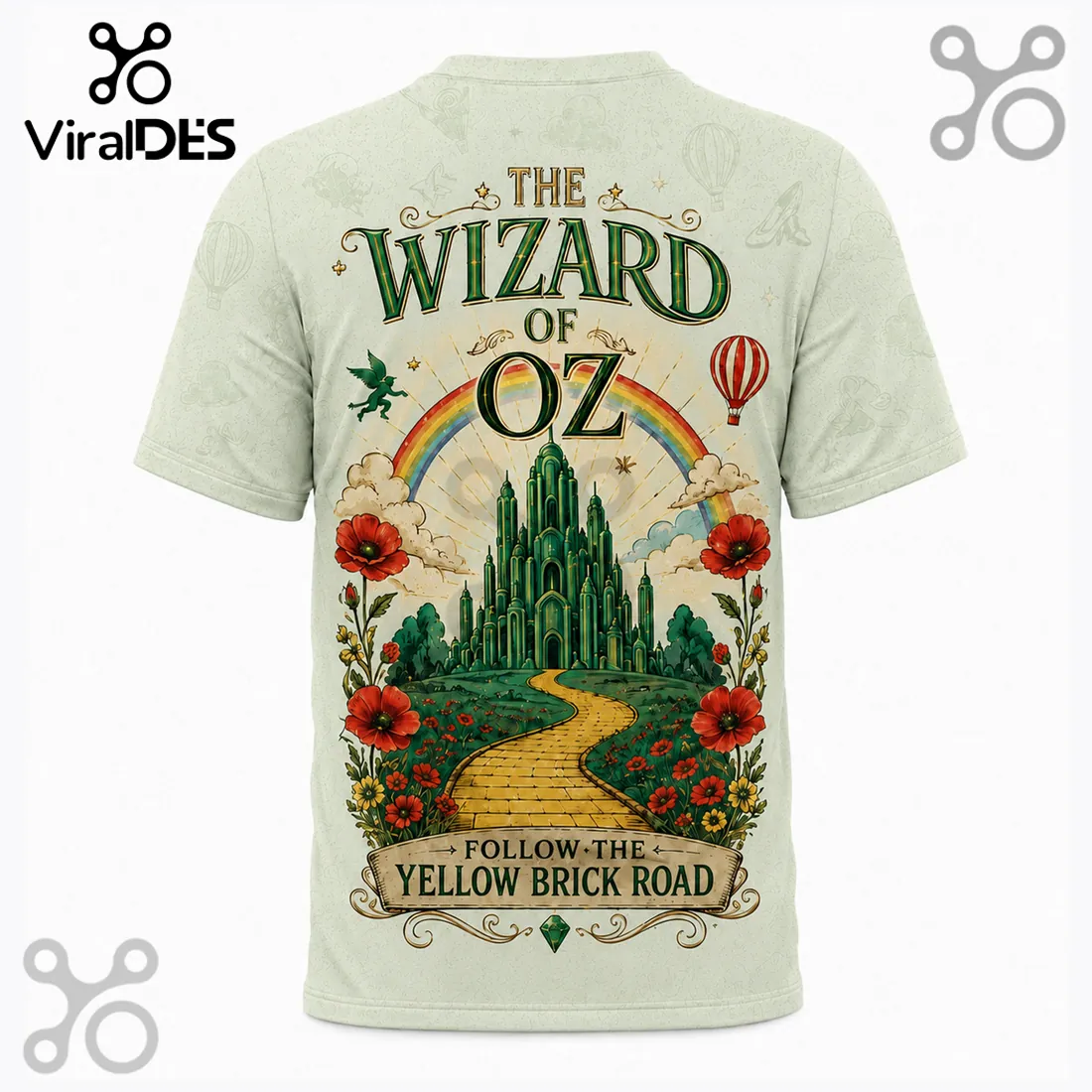 The Wizard of Oz Yellow Brick Road Vintage Collectible T-Shirt The Wizard of Oz Yellow Brick Road Vintage Collectible T-Shirt