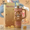 Tom and Jerry Embossed Tom Character Stanley Tumbler