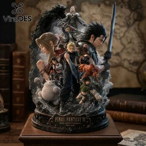 Final Fantasy VII 30th Anniversary Hand-Painted Sculpted Resin Diorama Statue Final Fantasy VII 30th Anniversary Hand-Painted Sculpted Resin Diorama Statue