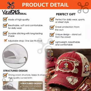Kappa Alpha Psi baseball cap with red and beige distressed fabric, embroidered fraternity crest, and adjustable metal strap.!