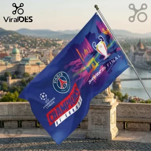 Paris Saint-Germain Champions Limited Edition House Flag