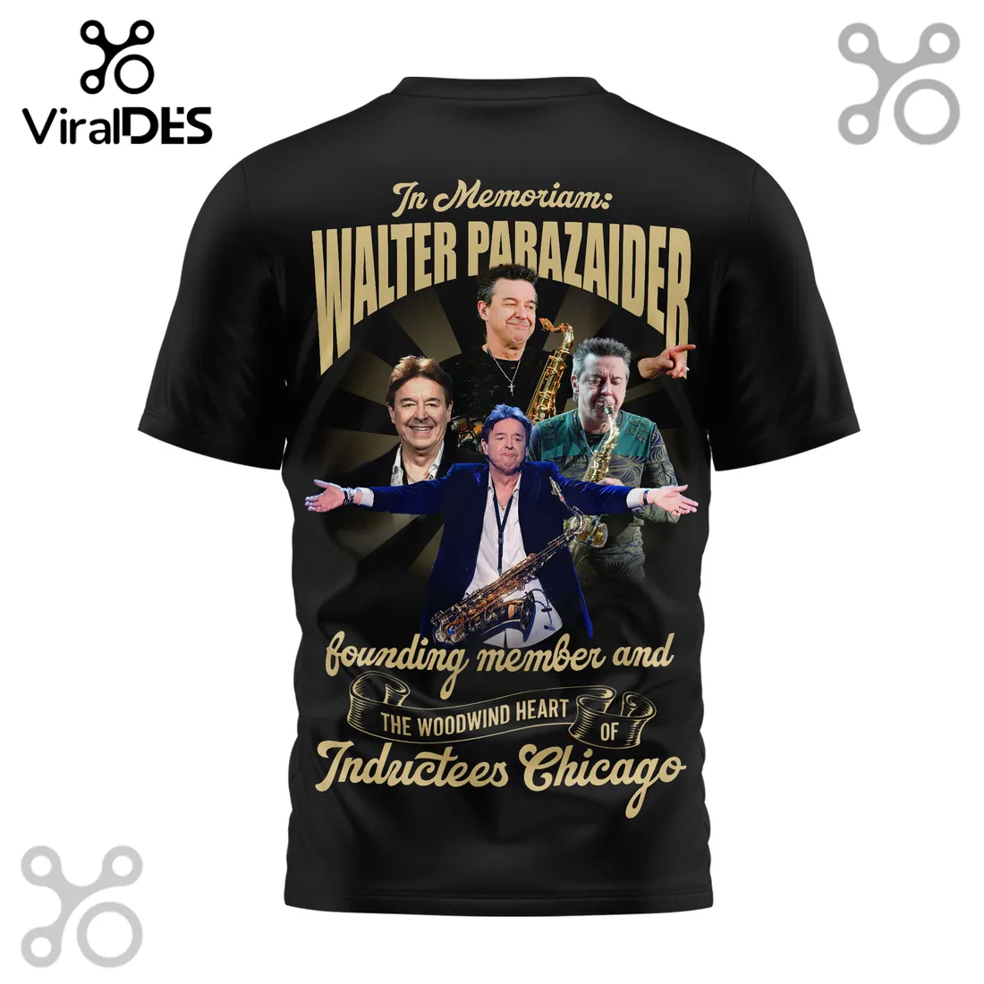 Walter Parazaider Chicago Band Tribute Signature Series Shirt Walter Parazaider Chicago Band Tribute Signature Series Shirt
