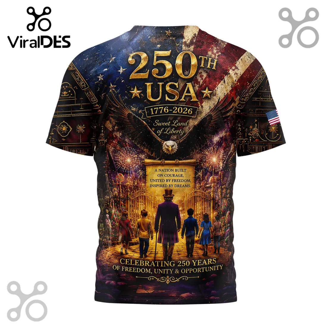 Willy Wonka x USA 250th Anniversary 1776-2026 Patriotic Gift for Men T-Shirt Willy Wonka x USA 250th Anniversary 1776-2026 Patriotic Gift for Men T-Shirt