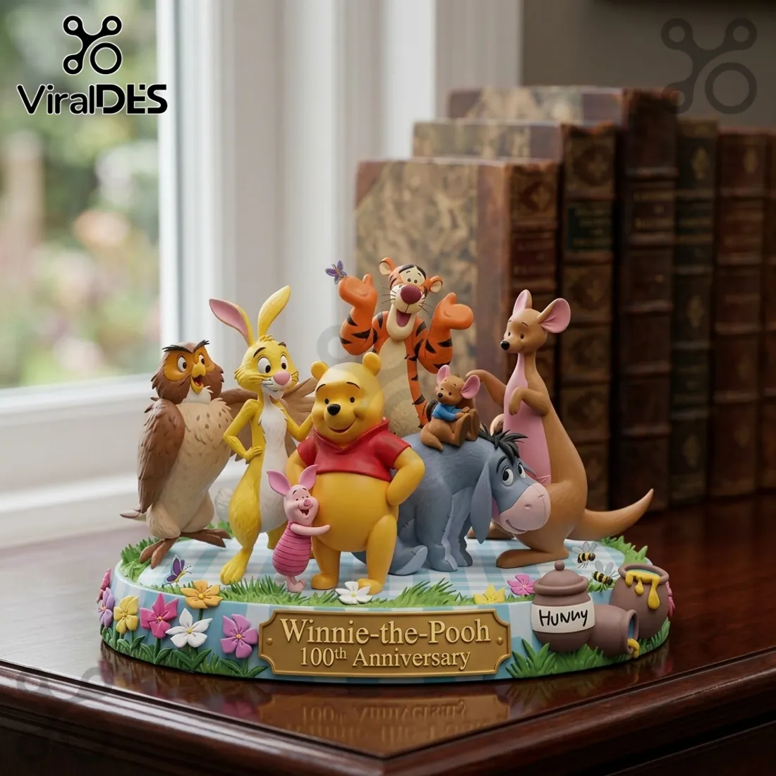 Winnie-the-Pooh 100th Anniversary Sculpted Figurine Collectible Tabletop Statue Winnie-the-Pooh 100th Anniversary Sculpted Figurine Collectible Tabletop Statue