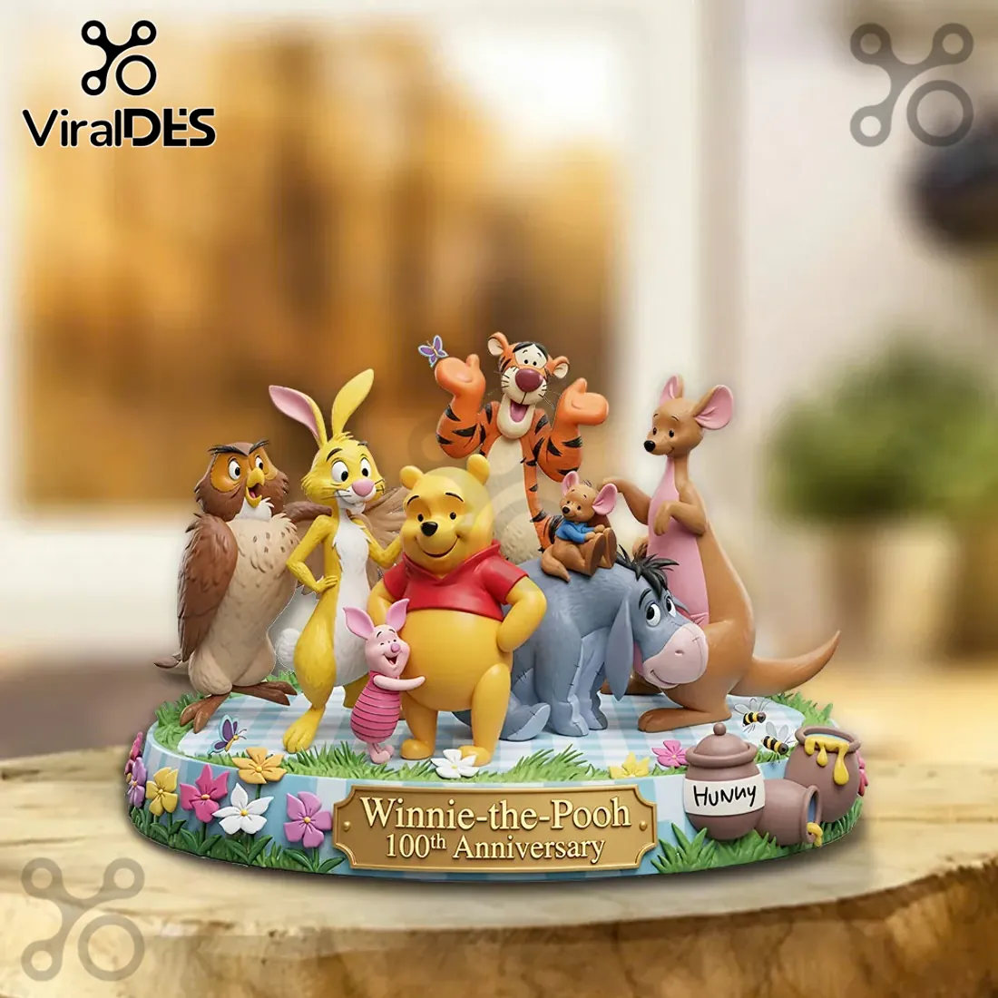 Winnie-the-Pooh 100th Anniversary Sculpted Figurine Collectible Tabletop Statue Winnie-the-Pooh 100th Anniversary Sculpted Figurine Collectible Tabletop Statue