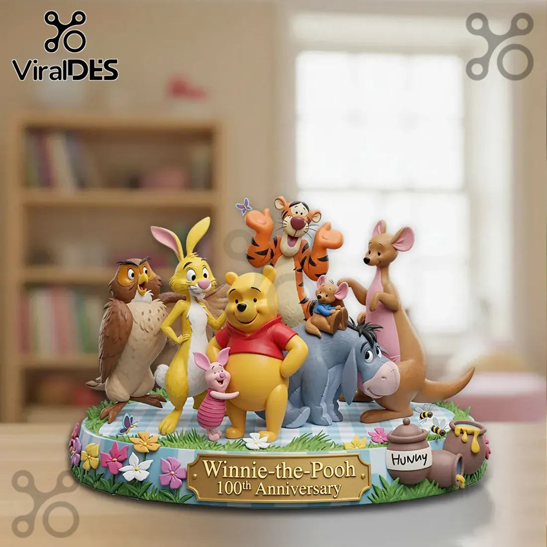 Winnie-the-Pooh 100th Anniversary Sculpted Figurine Collectible Tabletop Statue Winnie-the-Pooh 100th Anniversary Sculpted Figurine Collectible Tabletop Statue