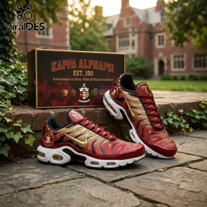 Kappa Alpha Psi x Nike Air Max Plus Crimson Gold Gift for Men Sneakers Kappa Alpha Psi x Nike Air Max Plus Crimson Gold Gift for Men Sneakers