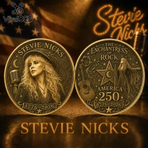 Stevie Nicks Enchantress of Rock America 250th Anniversary Collectible Coin Stevie Nicks Enchantress of Rock America 250th Anniversary Collectible Coin