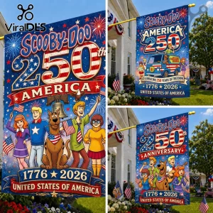 Scooby-Doo x America 250th Anniversary Patriotic Garden Flag Scooby-Doo x America 250th Anniversary Patriotic Garden Flag