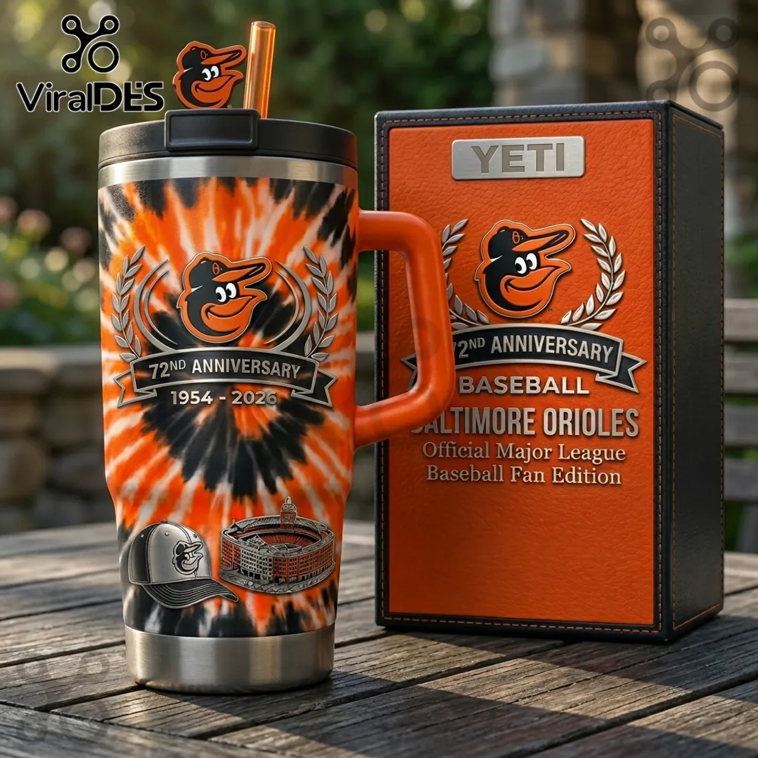 YETI x Baltimore Orioles 72nd Anniversary Stainless Steel Handle Tumbler YETI x Baltimore Orioles 72nd Anniversary Stainless Steel Handle Tumbler