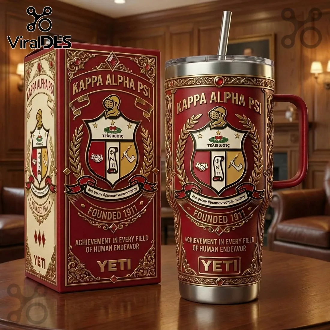 Yeti x Kappa Alpha Psi 40oz Stanley Tumbler Yeti x Kappa Alpha Psi 40oz Stanley Tumbler