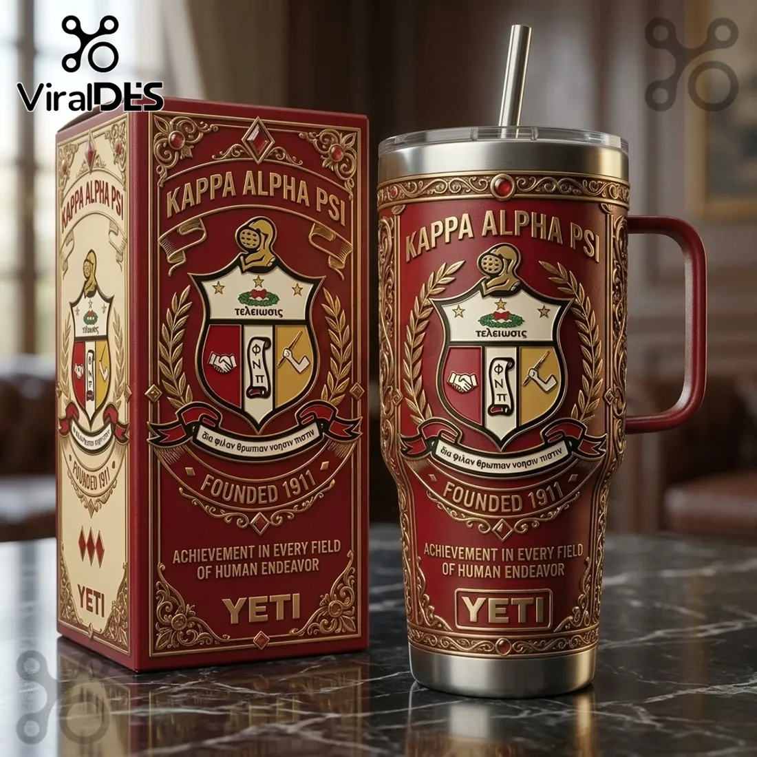 Yeti x Kappa Alpha Psi 40oz Stanley Tumbler Yeti x Kappa Alpha Psi 40oz Stanley Tumbler