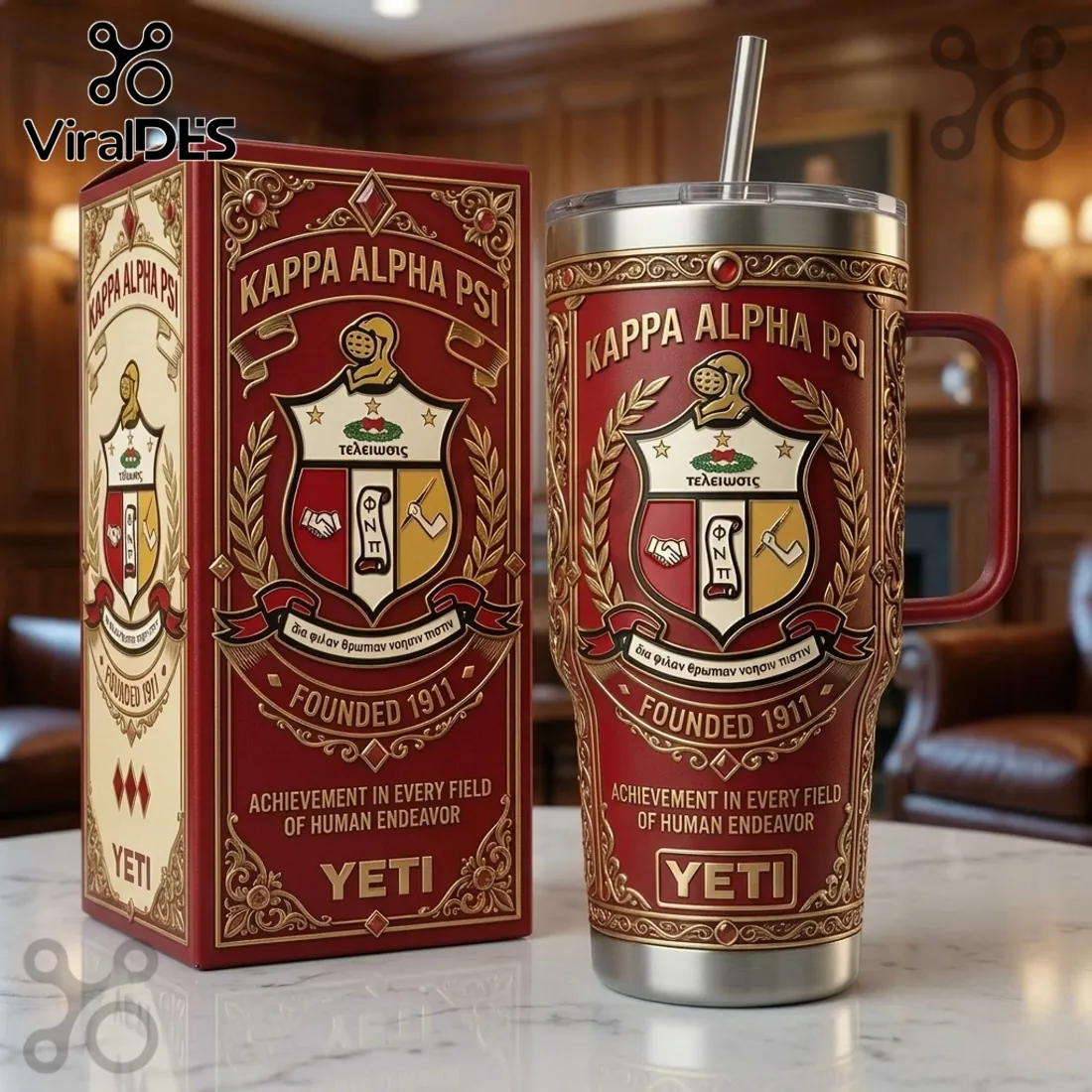 Yeti x Kappa Alpha Psi 40oz Stanley Tumbler Yeti x Kappa Alpha Psi 40oz Stanley Tumbler