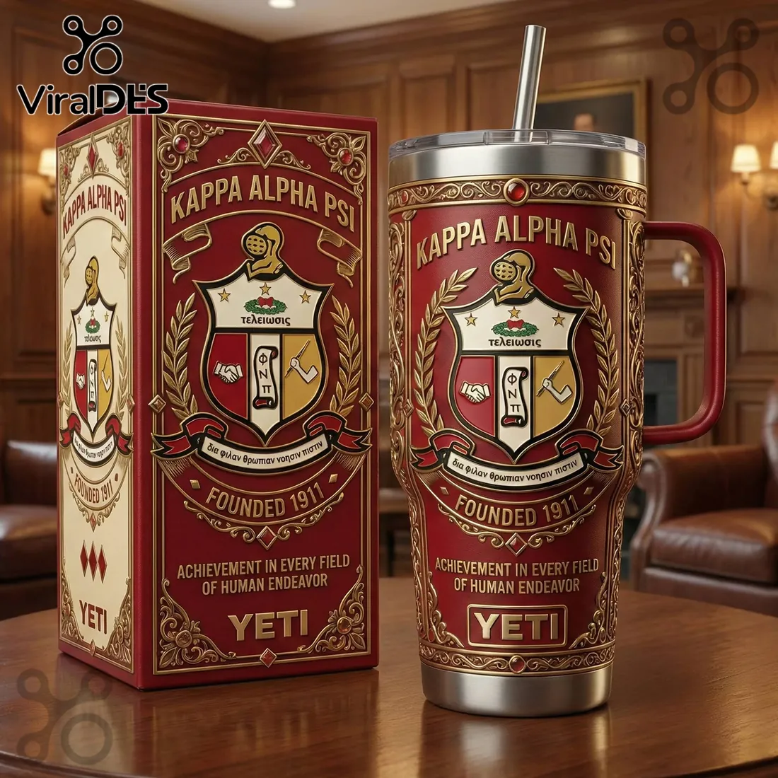 Yeti x Kappa Alpha Psi 40oz Stanley Tumbler Yeti x Kappa Alpha Psi 40oz Stanley Tumbler