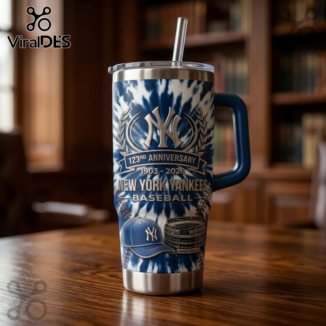 YETI x New York Yankees 123rd Anniversary Stainless Steel Tumbler YETI x New York Yankees 123rd Anniversary Stainless Steel Tumbler