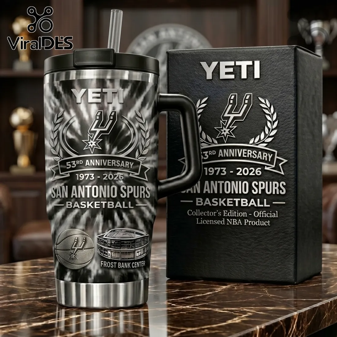 YETI x San Antonio Spurs 53rd Anniversary Stainless Steel Tumbler YETI x San Antonio Spurs 53rd Anniversary Stainless Steel Tumbler