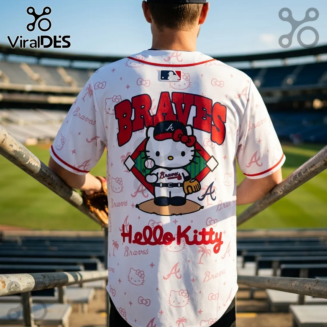 2026 Hello Kitty x Atlanta Braves Mascot Baseball Jersey 2026 Hello Kitty x Atlanta Braves Mascot Baseball Jersey