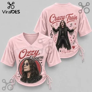 Ozzy Osbourne Crazy Train Pink Lace-Up Jersey Ozzy Osbourne Crazy Train Pink Lace-Up Jersey
