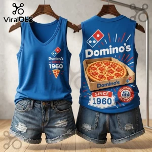 Domino’s Pizza Since 1960 V-Neck Tank Top Domino’s Pizza Since 1960 V-Neck Tank Top