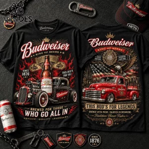 Budweiser King of Beers Vintage Truck T-Shirt Budweiser King of Beers Vintage Truck T-Shirt