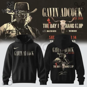 Gavin Adcock The Day I Hang It Up Tour 2026 Black Hoodie