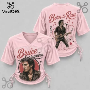 Bruce Springsteen Born to Run Pink Lace-Up Jersey Bruce Springsteen Born to Run Pink Lace-Up Jersey