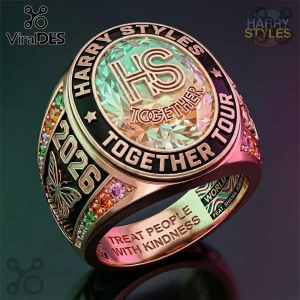 Harry Styles Together Tour 2026 Gold Plated Commemorative Ring