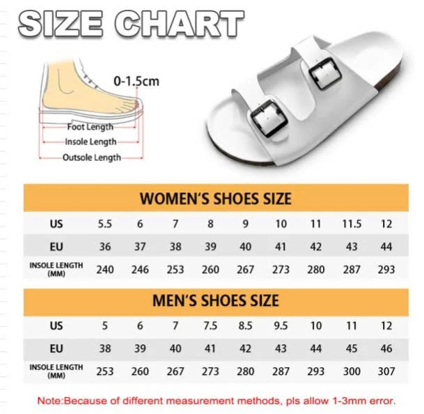 Sandal Birken Size Chart