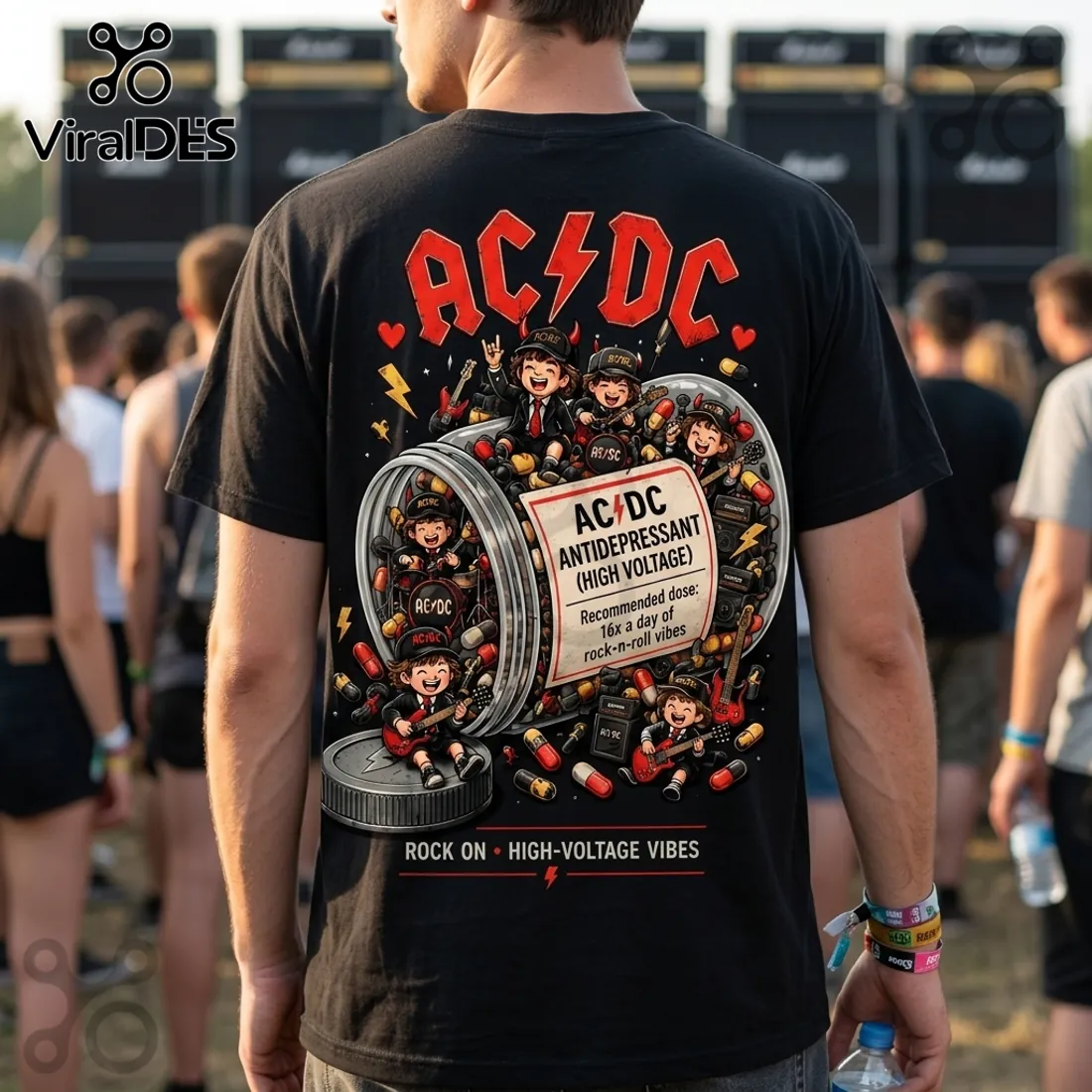 AC/DC Antidepressant Rock Band T-Shirt 2026 AC/DC Antidepressant Rock Band T-Shirt 2026