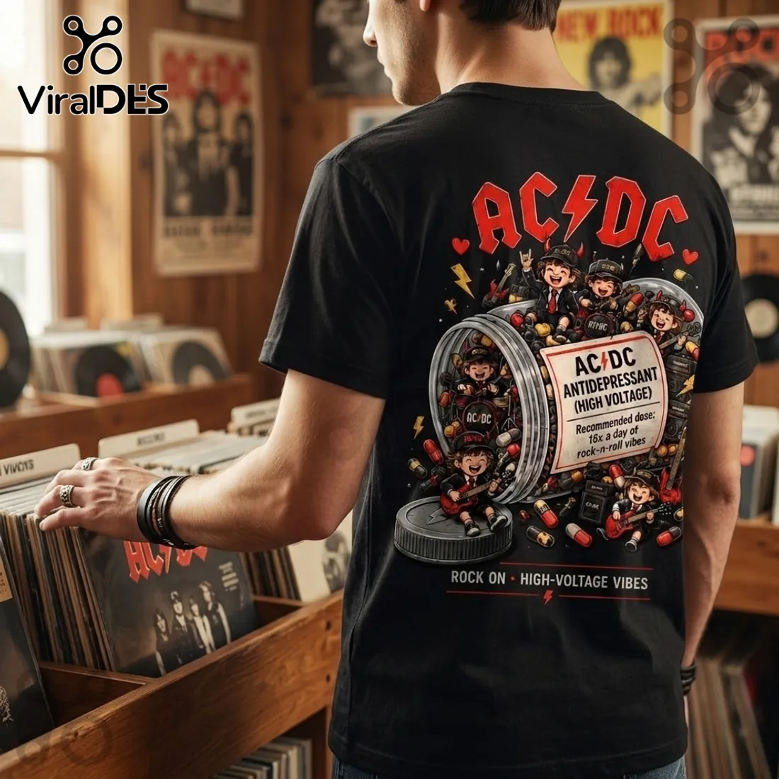 AC/DC Antidepressant Rock Band T-Shirt 2026 AC/DC Antidepressant Rock Band T-Shirt 2026
