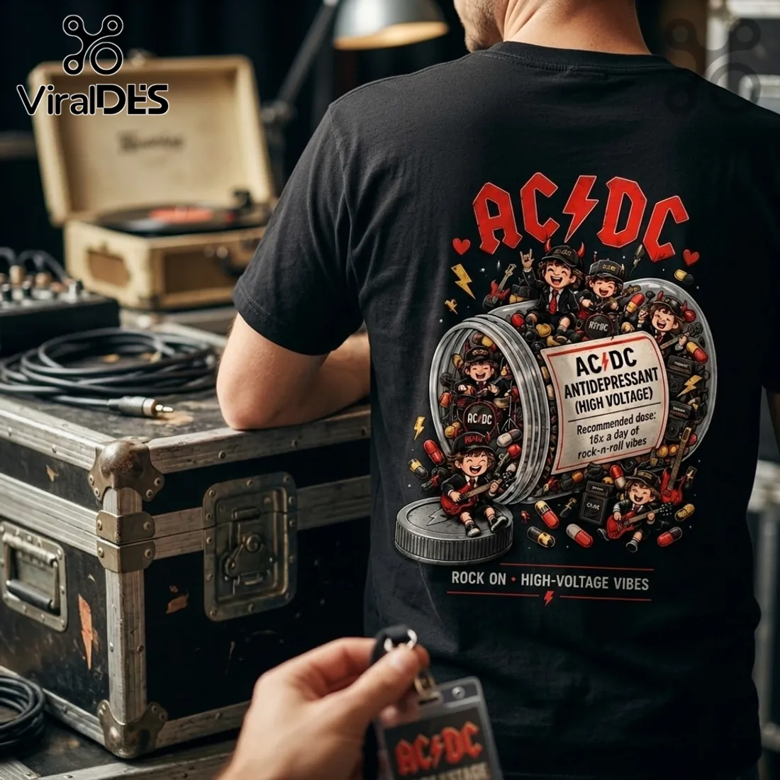 AC/DC Antidepressant Rock Band T-Shirt 2026 AC/DC Antidepressant Rock Band T-Shirt 2026