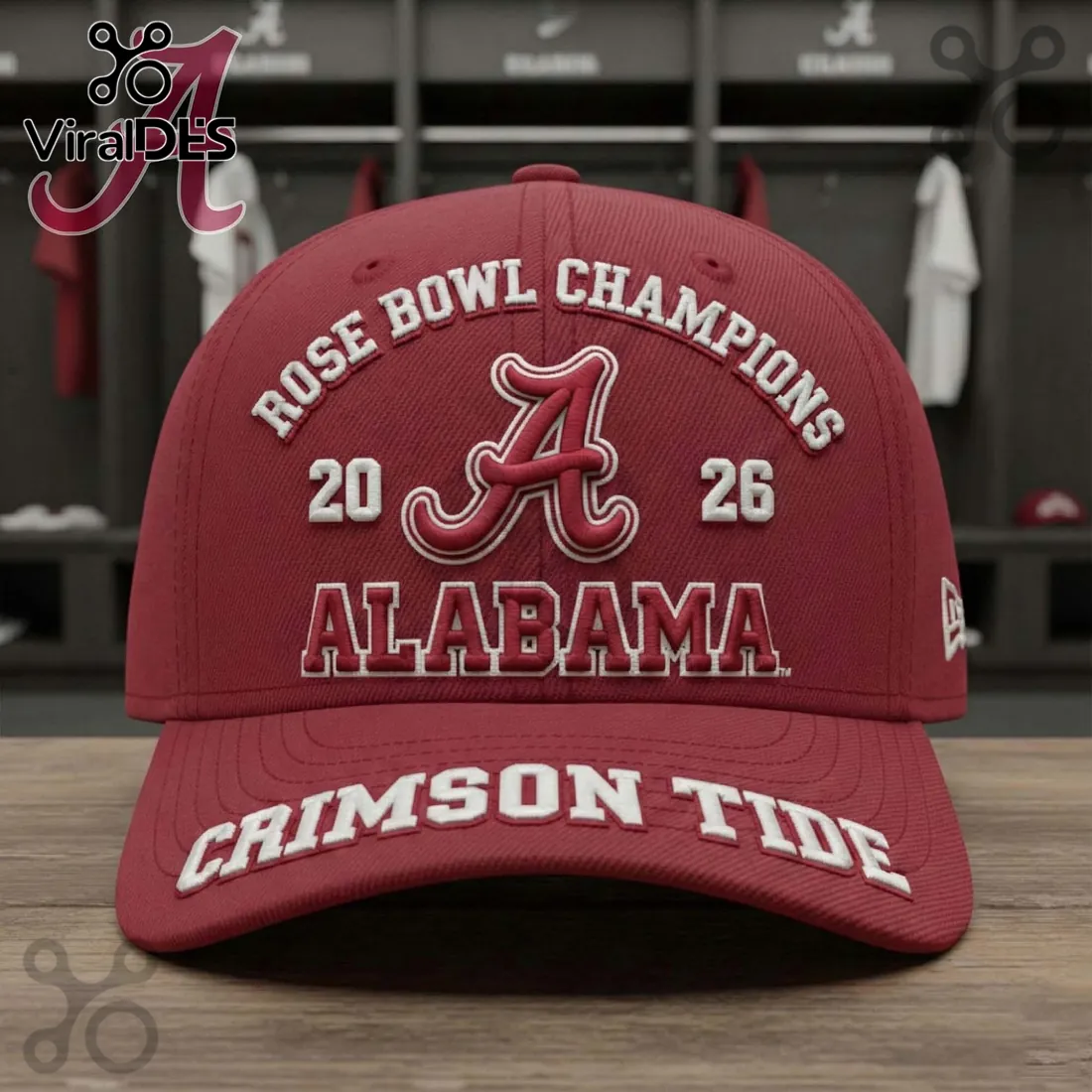 Alabama Crimson Tide 2026 Rose Bowl Champions Cap Alabama Crimson Tide 2026 Rose Bowl Champions Cap