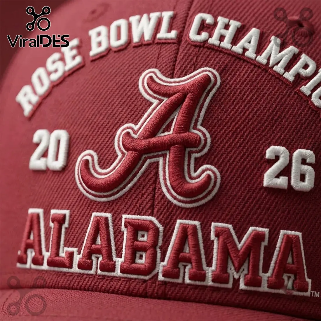 Alabama Crimson Tide 2026 Rose Bowl Champions Cap Alabama Crimson Tide 2026 Rose Bowl Champions Cap