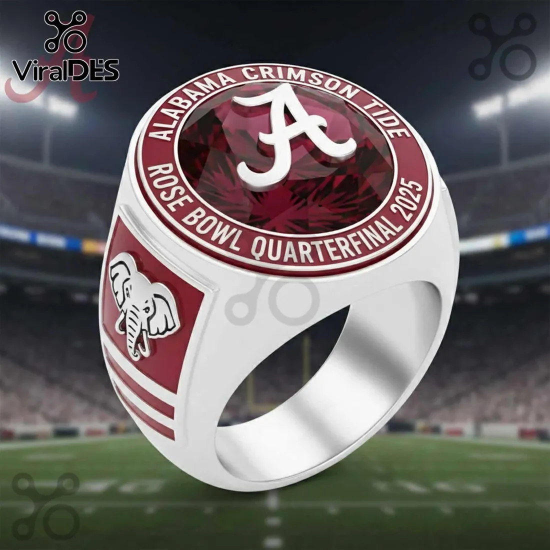 Alabama Crimson Tide Rose Bowl 2025 Commemorative Ring Alabama Crimson Tide Rose Bowl 2025 Commemorative Ring