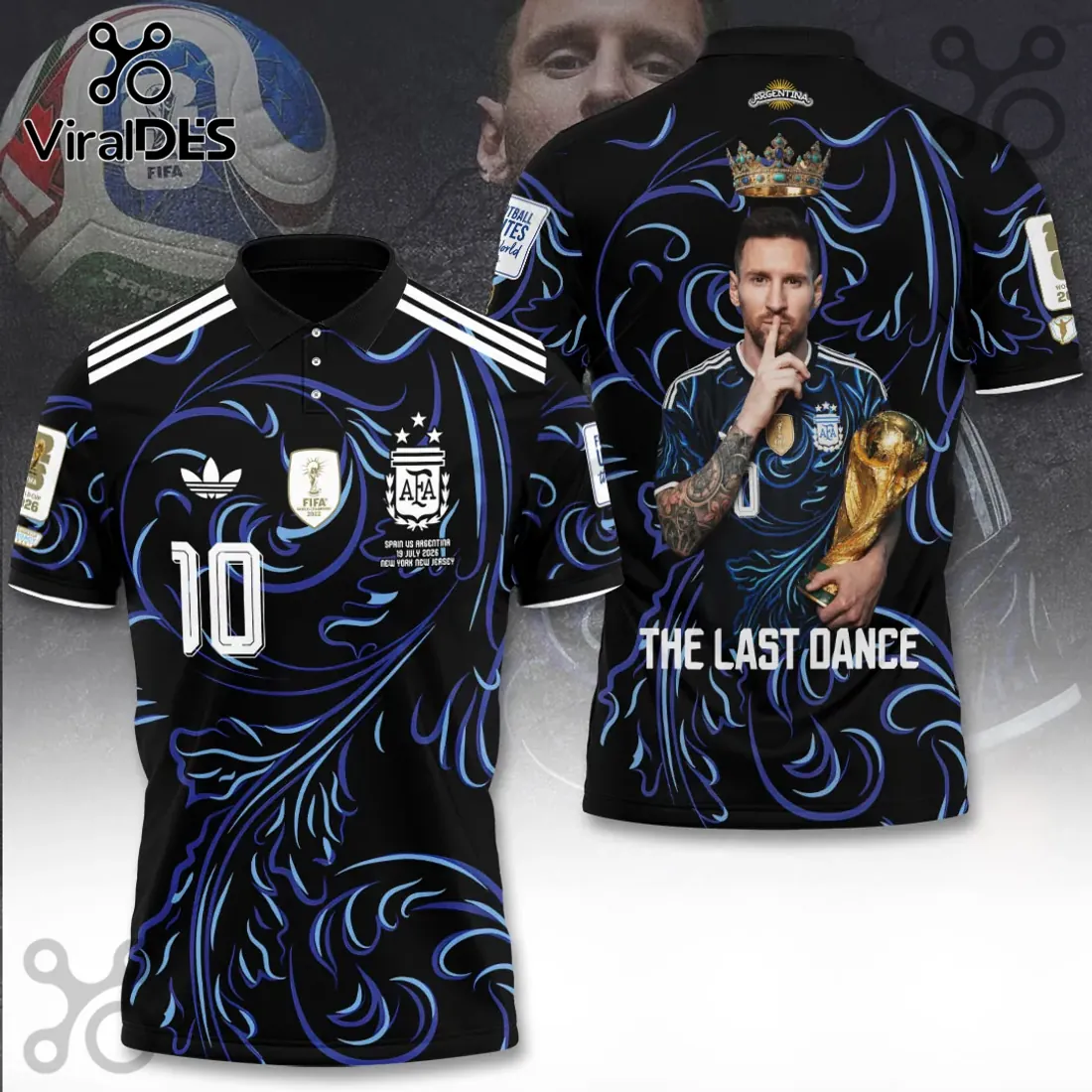 Argentina National Team Messi 2026 World Cup Polo Shirt Argentina National Team Messi 2026 World Cup Polo Shirt