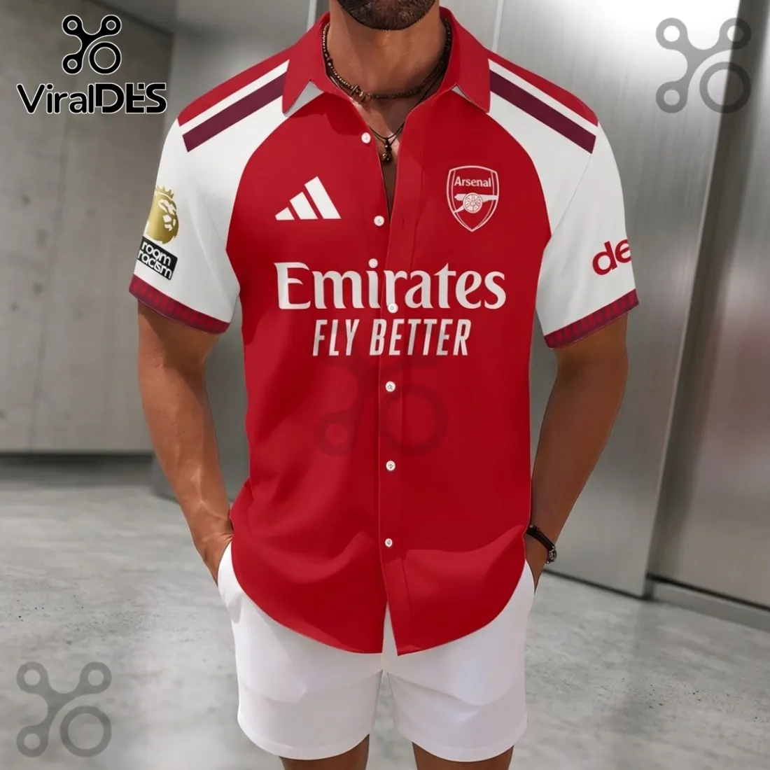 Arsenal FC Premier League Champions 2025-26 Button-Down Shirt Arsenal FC Premier League Champions 2025-26 Button-Down Shirt