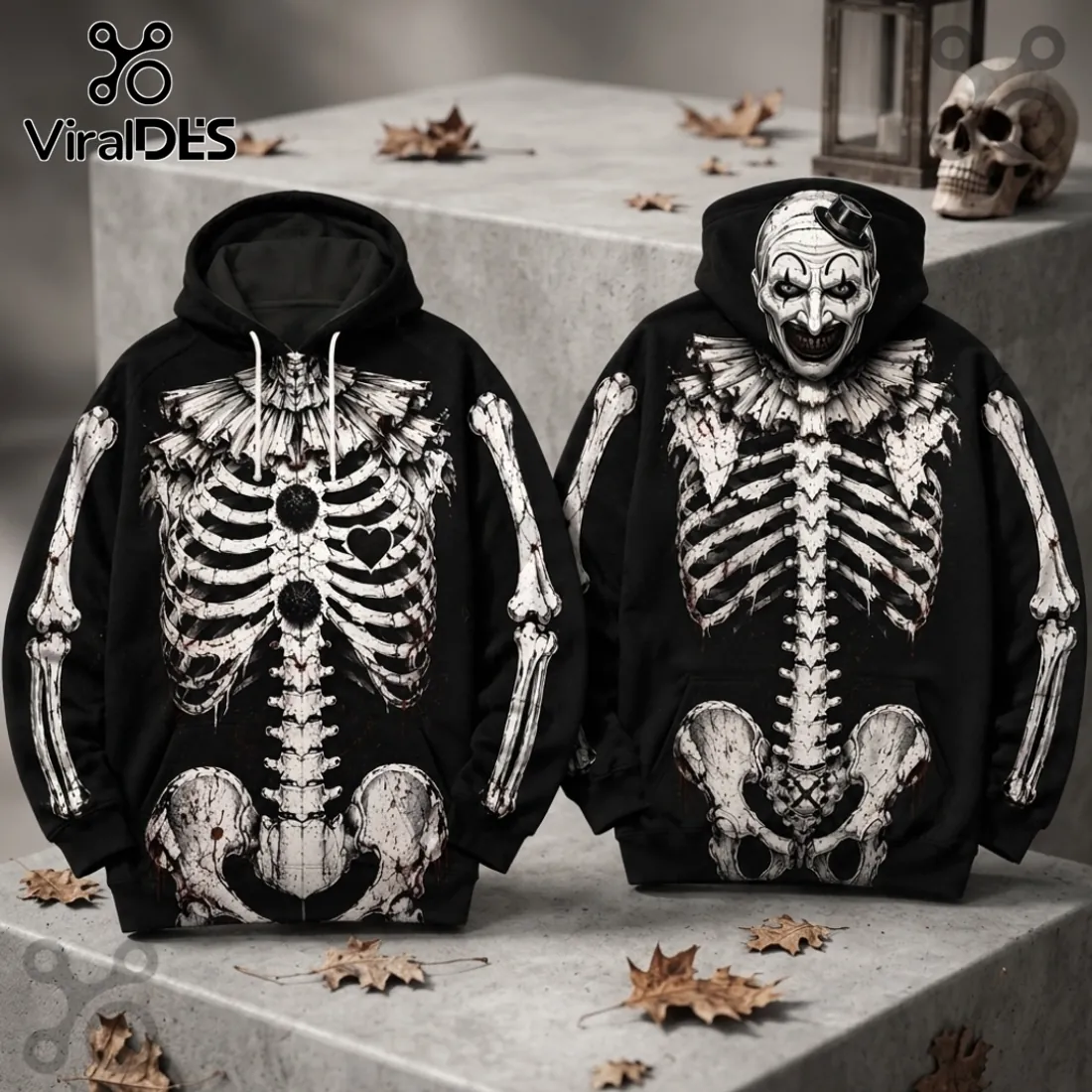 Art The Clown Horror Skeleton Black Hoodie Art The Clown Horror Skeleton Black Hoodie