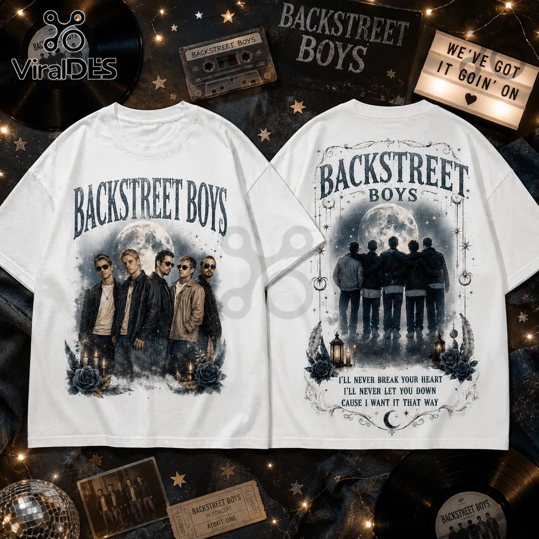 Backstreet Boys Vintage Style Oversized T-Shirt Backstreet Boys Vintage Style Oversized T-Shirt
