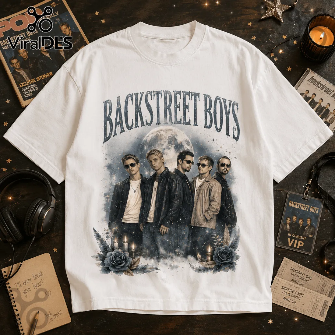 Backstreet Boys Vintage Style Oversized T-Shirt Backstreet Boys Vintage Style Oversized T-Shirt